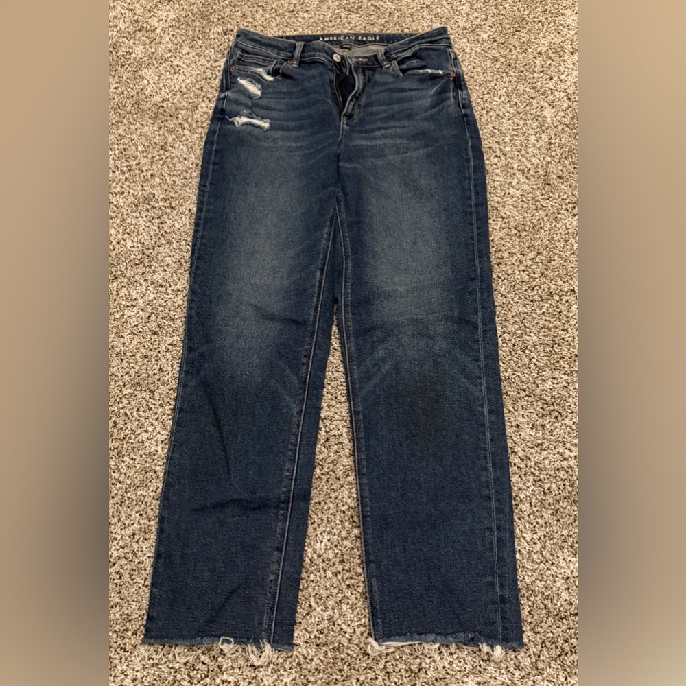 American Eagle mom jeans x-long size 10